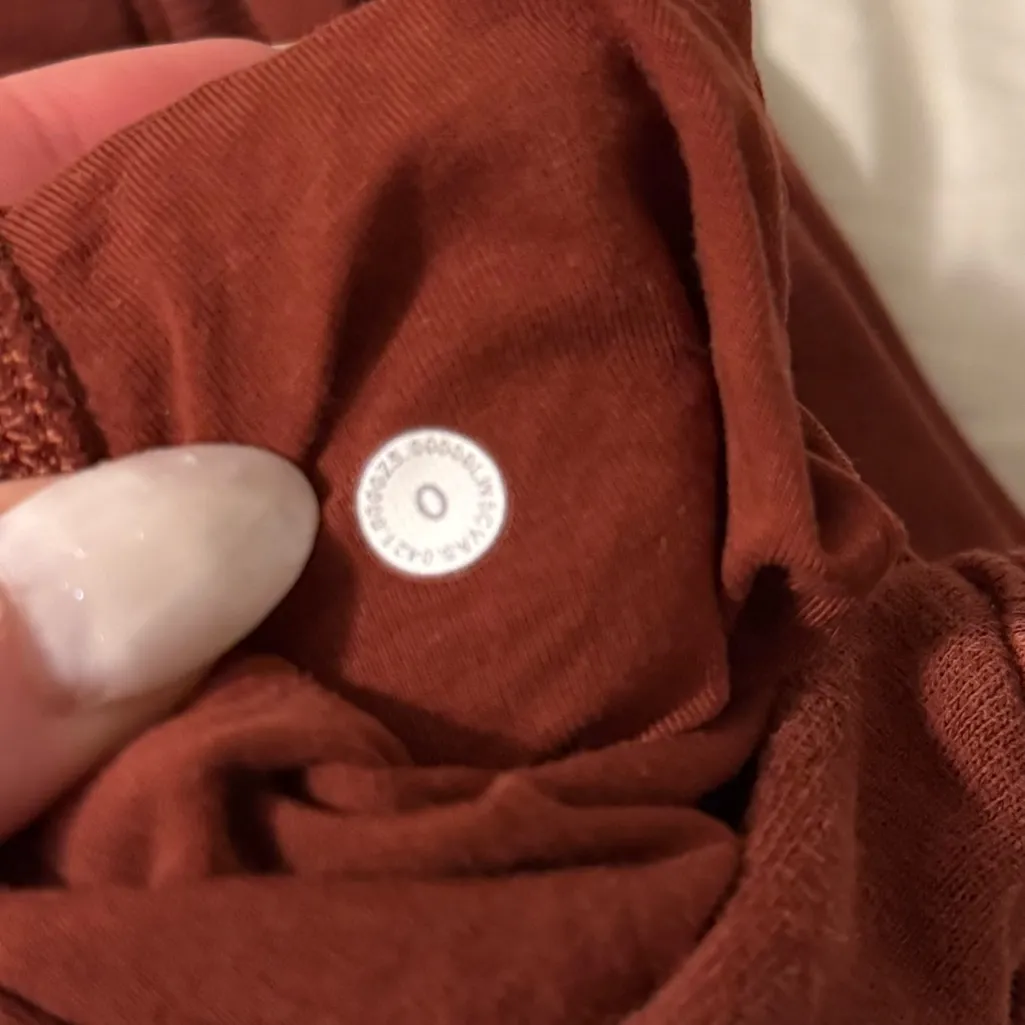 Lululemon Women’s Scuba High Rise Joggers Size 0 Date Brown DTBN Pants Maroon - Image 5