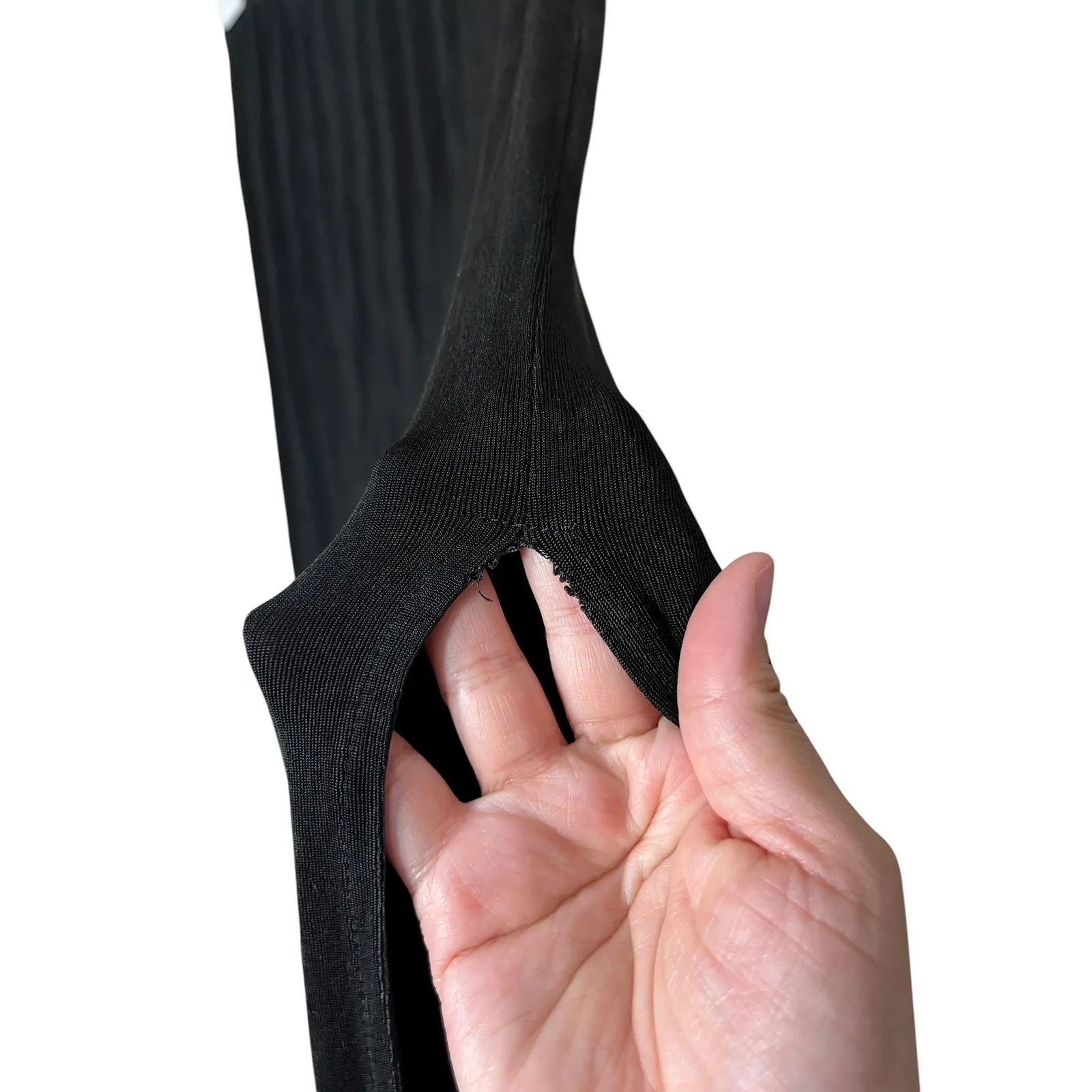 French Laundry Black Maxi Skirt with Slit Stretch Career Casual Size M‎ - Image 5