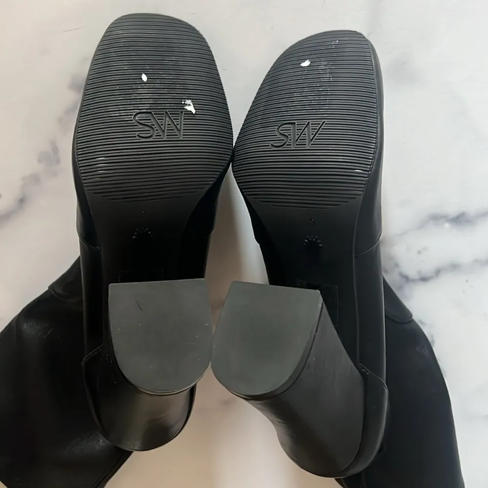 Stuart Weitzman Curveblock High Heel Booties in Black, Size 8 New $650 SOLD OUT! - Image 7