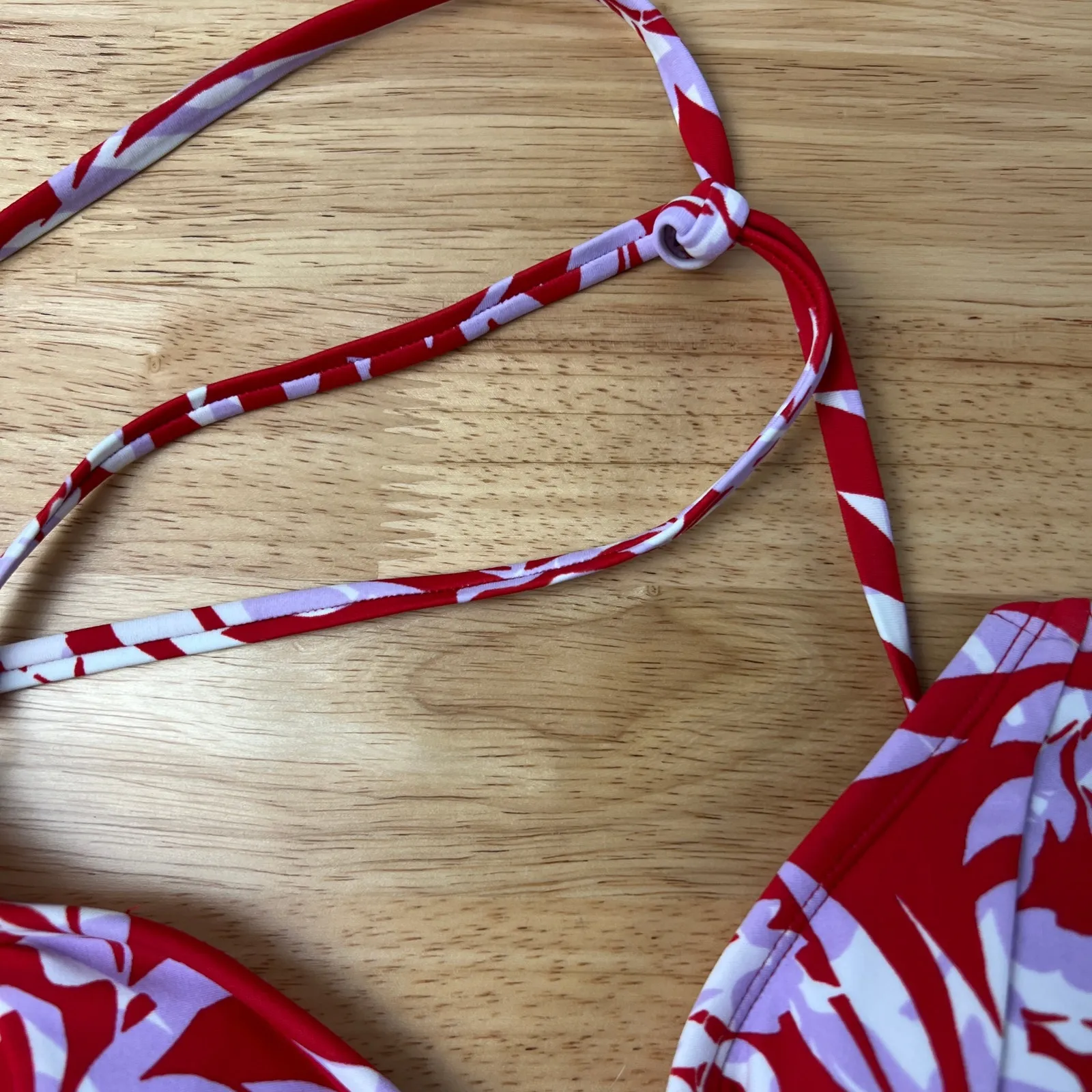 Kona Sol Women's Red Layered Bikini Top - Size Large - NWT - Image 6