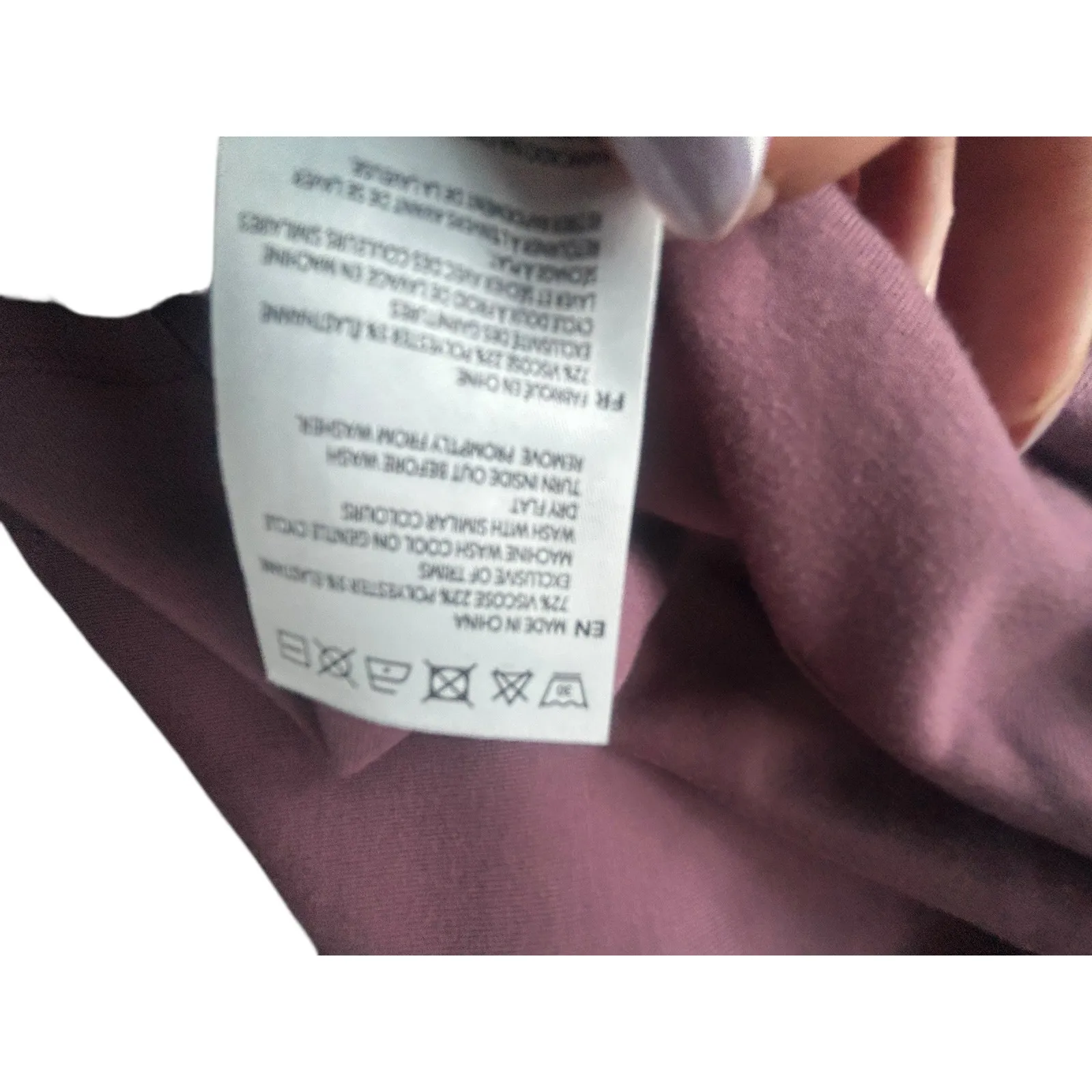 VARLEY Freya Sweat DoubleSoft Turtleneck Pullover Drawstring Waist Rose Mauve S - Image 9