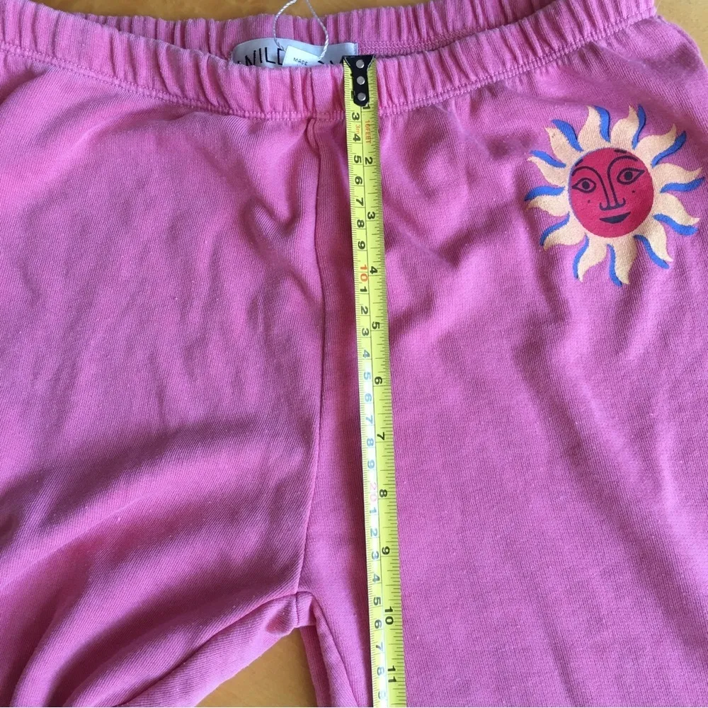 Wildfox “Del Sol Knox Pant” Sunshine Joggers, Bubblegum Pink, Yellow, Size XS - Image 14