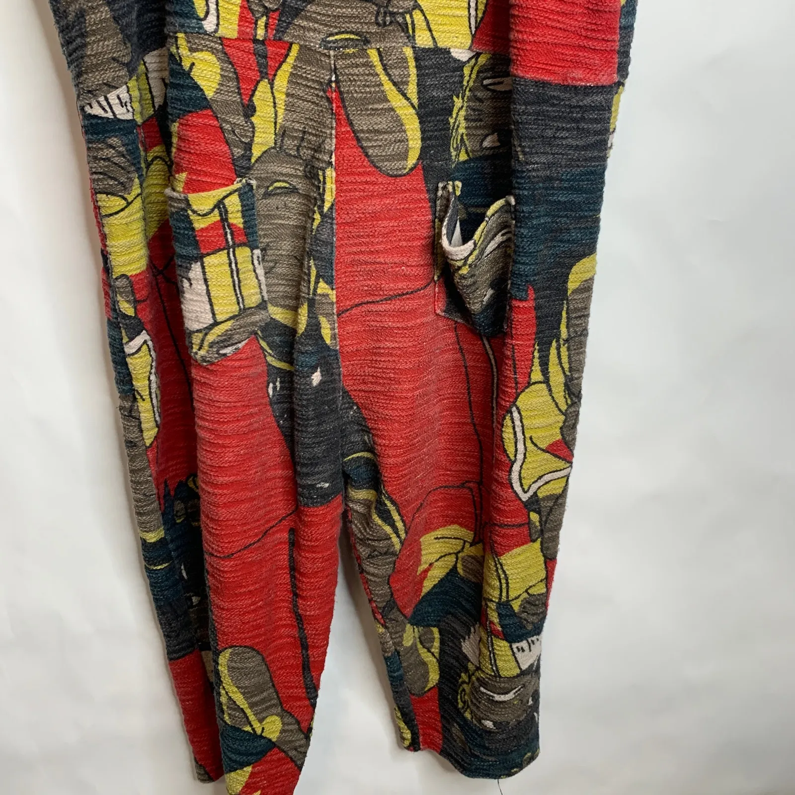 Champion  WOIS Romper Ethnic Print Colorblock Red ? Size Medium - Image 6