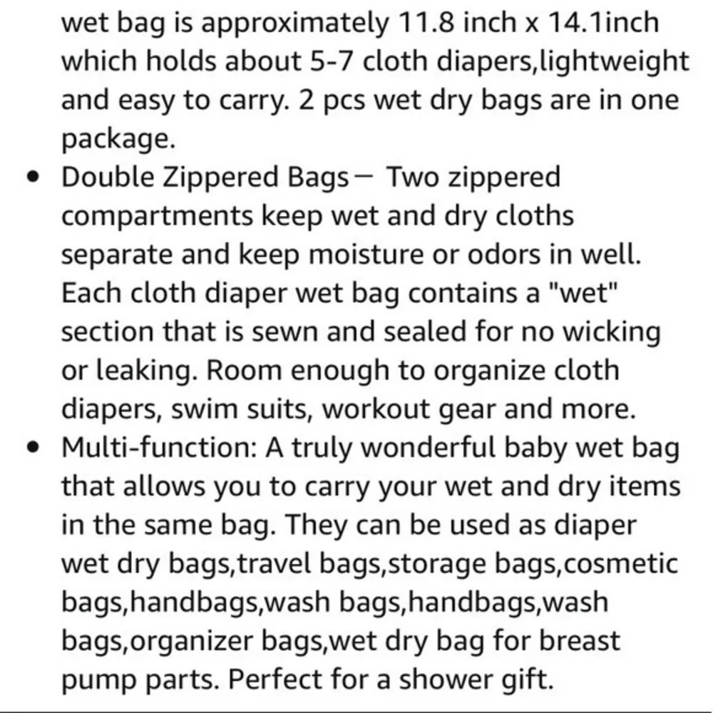 Fox Christmas wet dry double zippered bag - Image 10