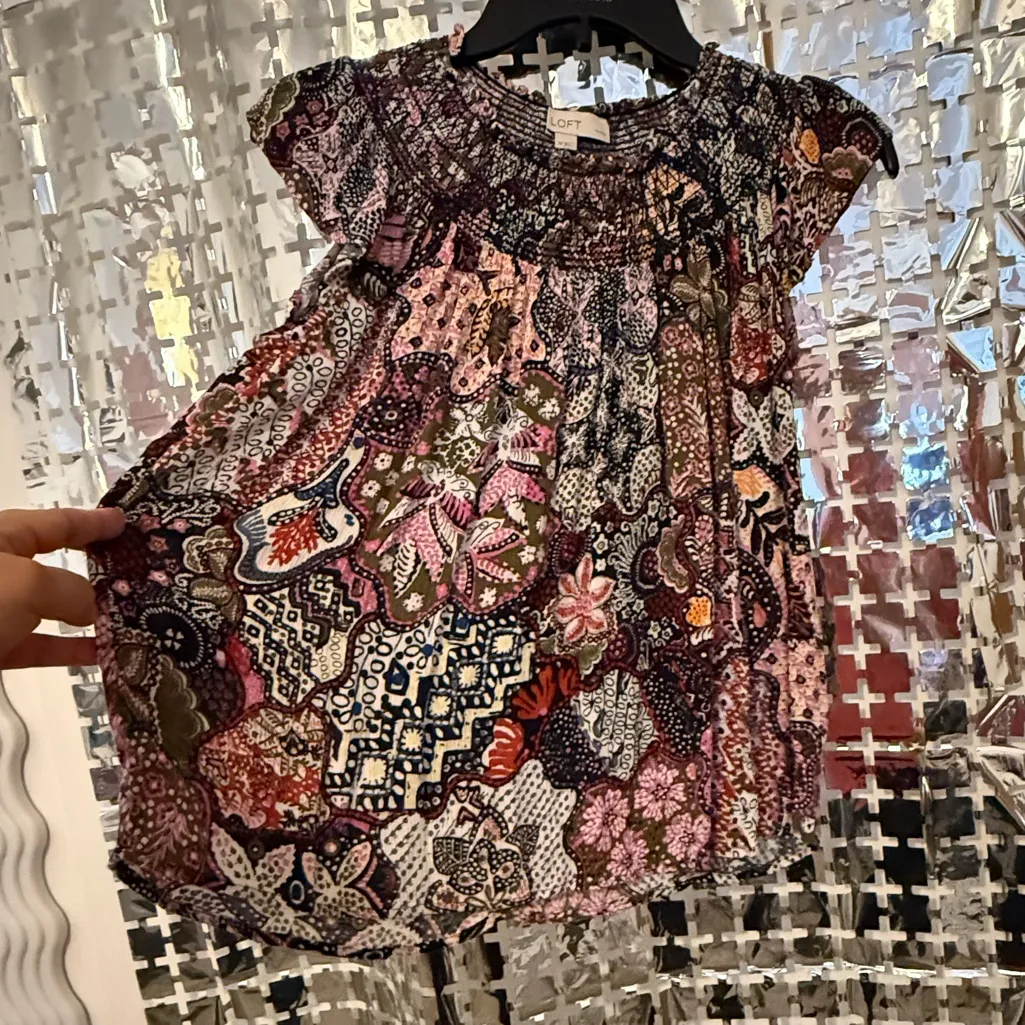 LOFT Multicolor Patterned Blouse - Image 2