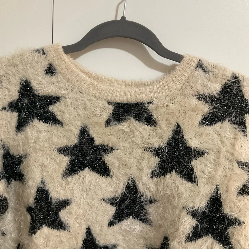 Shaggy Metallic Star Sweater - Image 4