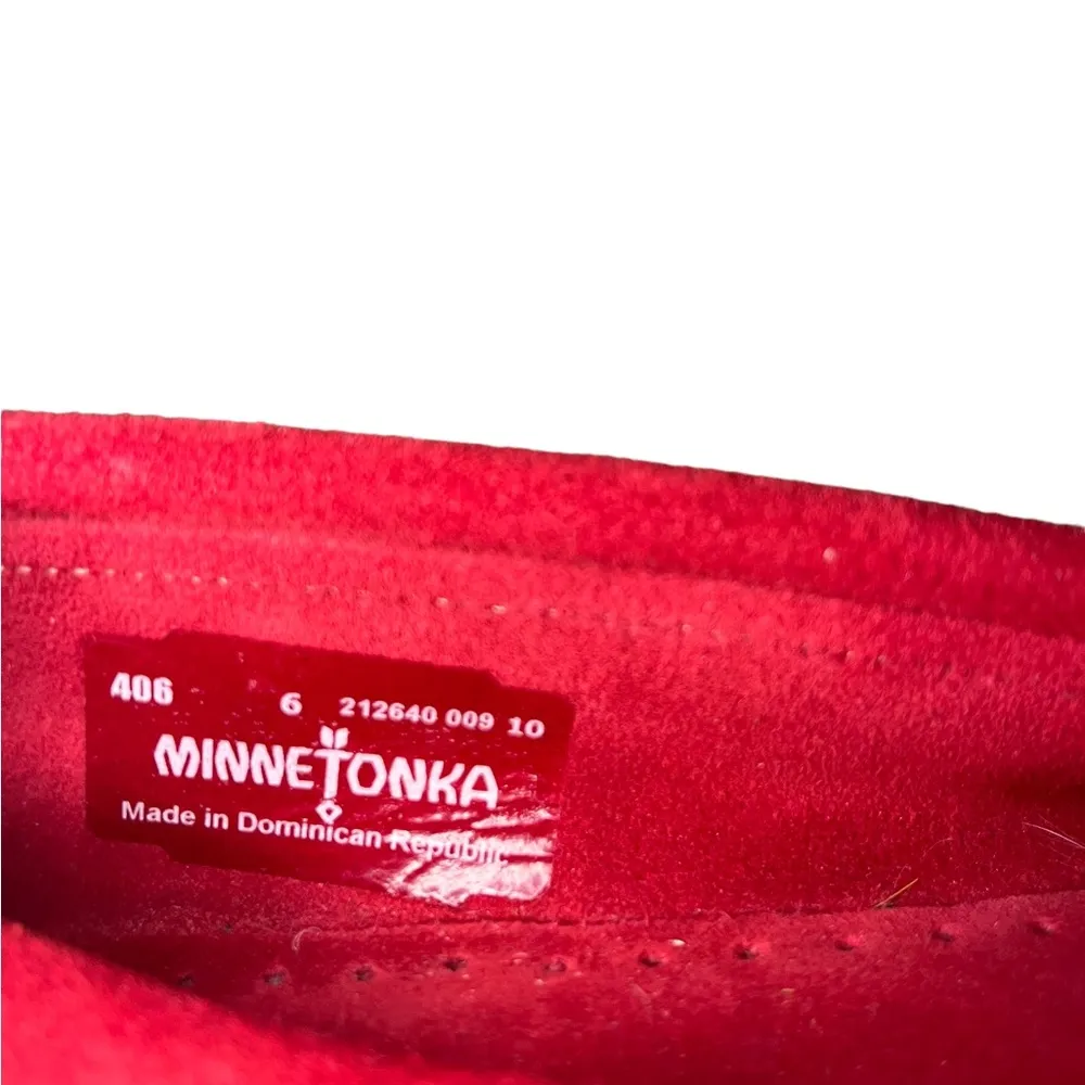 Minnetonka Style 406 Kilty Hardsole Moccasin Sz 6 - Image 8