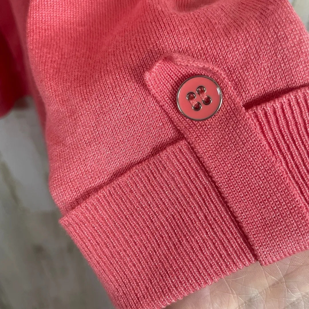 Faded Glory Y2K Open Front Cardigan size 2XL 18-20 Island Coral NWT - Image 4