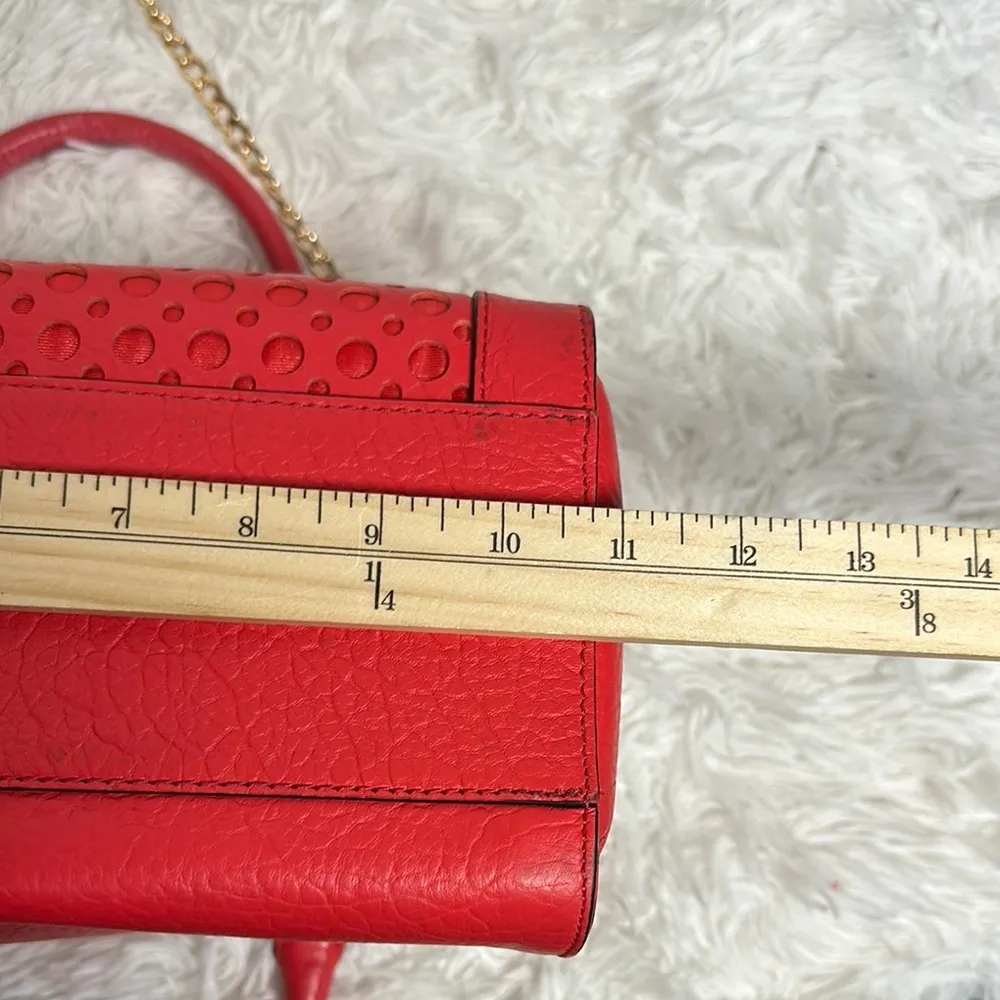 Kate Spade Red Satchel with Textured Design - Image 10