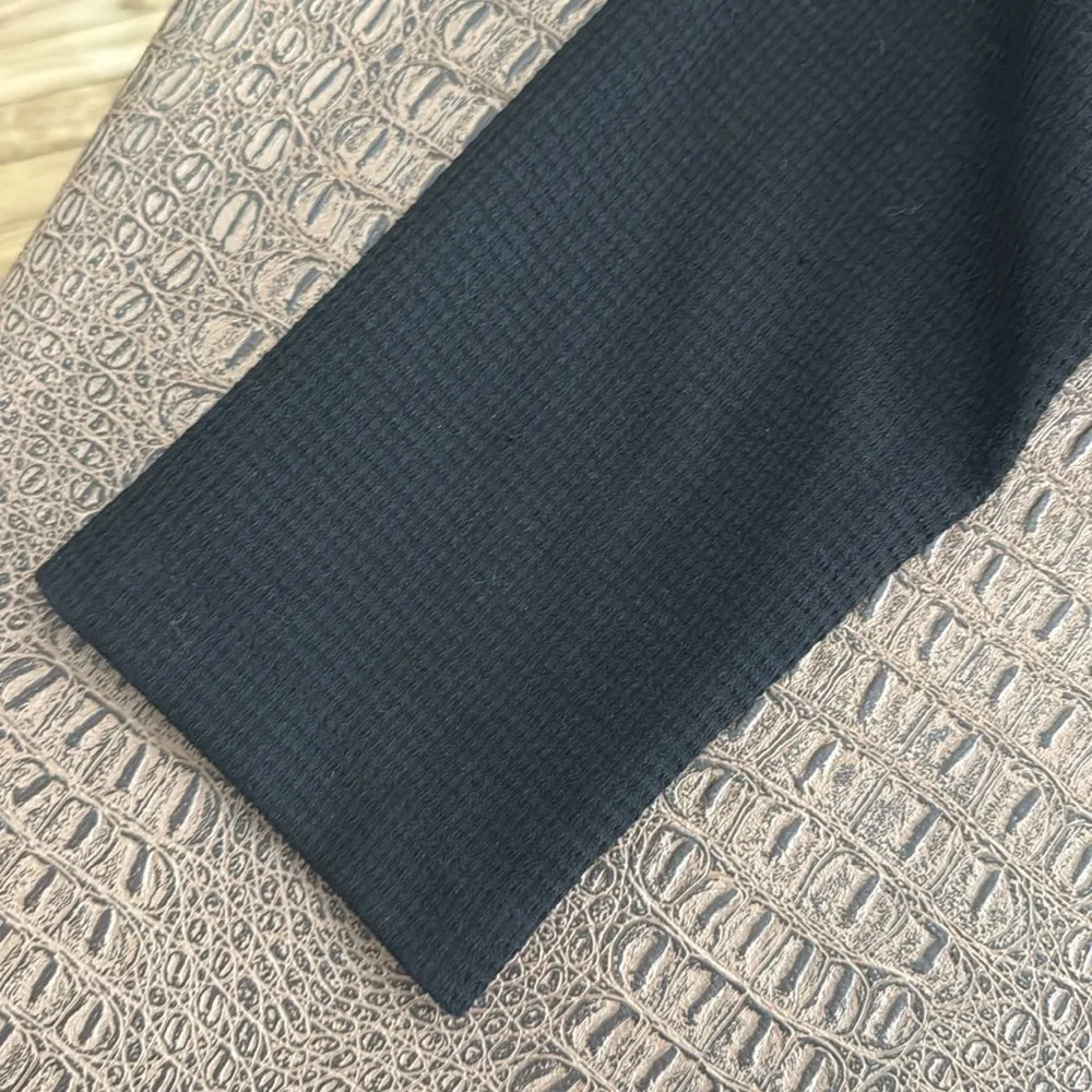 ZARA black cropped collared top size xl - Image 2