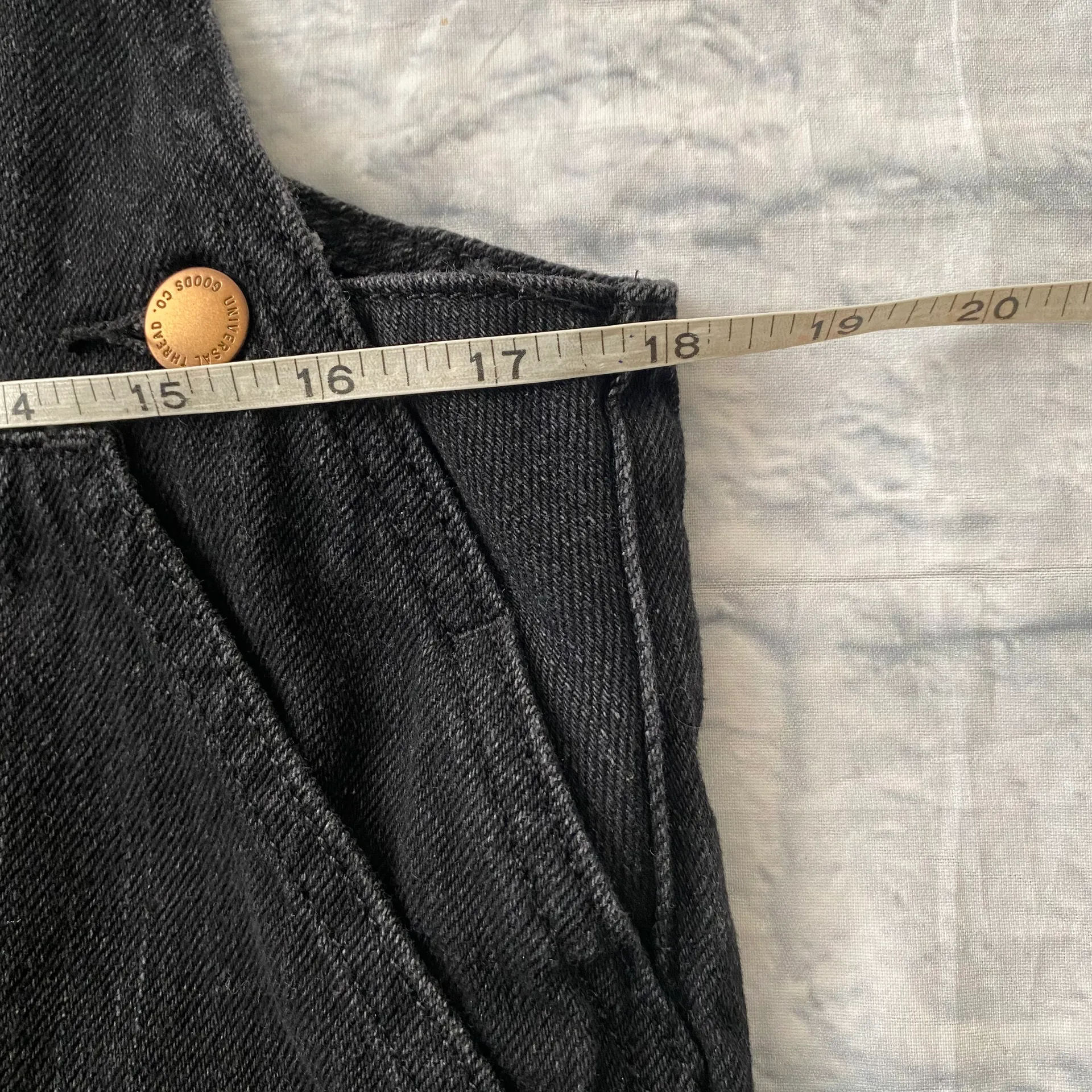 Universal thread women XS overall Jean skirt black  New never worn  - Image 7