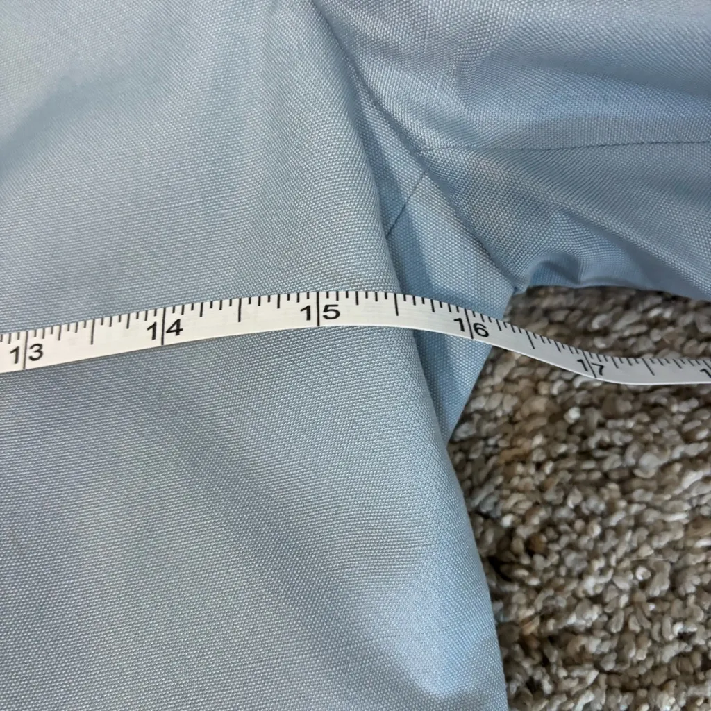 Stella McCartney  Single-breasted Blazer Jacket In Light Blue Rayon Size 38 - Image 9