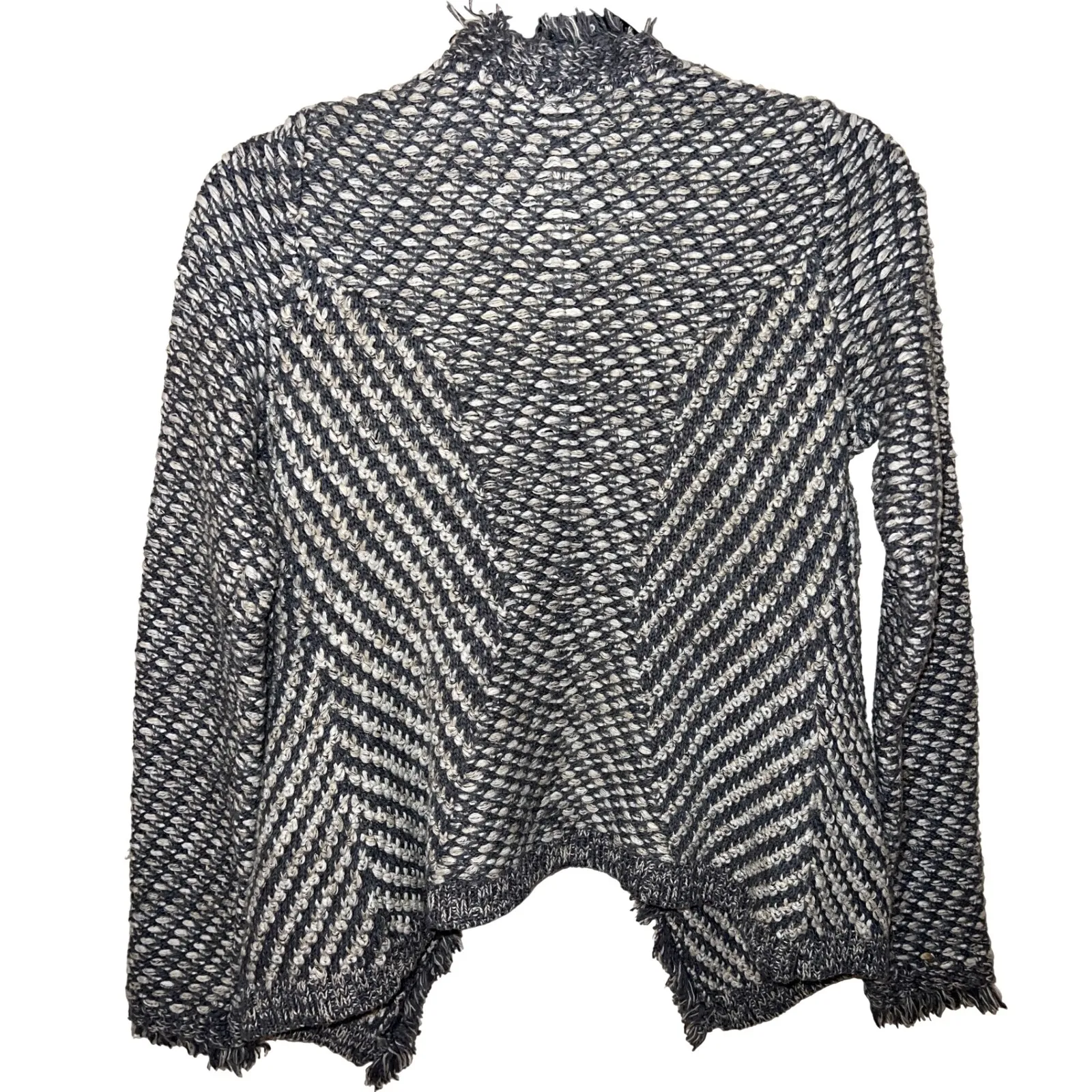 Anthropologie Angel of the North Tipperary Knit‎ Sweater Jacket Gray Small EUC - Image 8