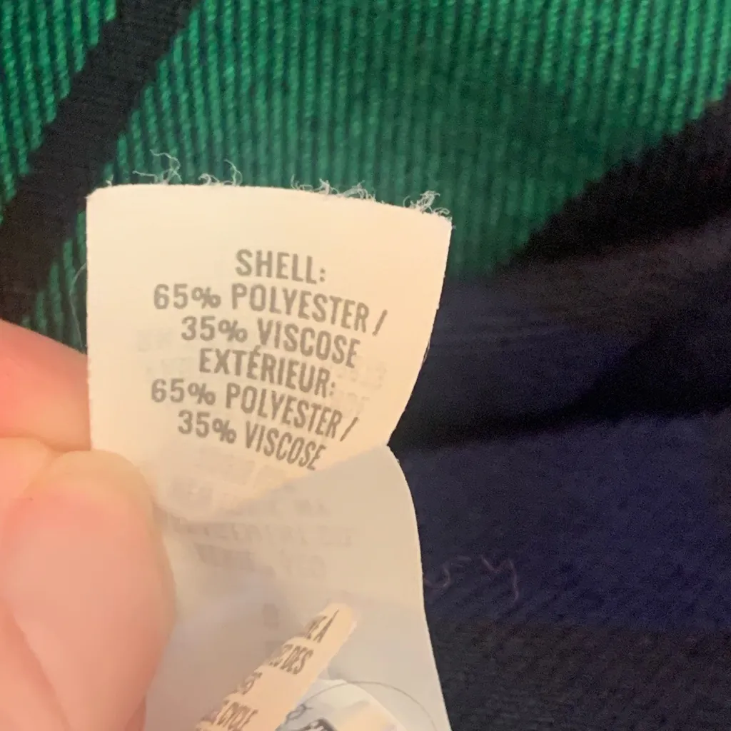 Aerie Plaid Skater Skirt Large Green and Blue school girl plaid preppy soft - Image 4