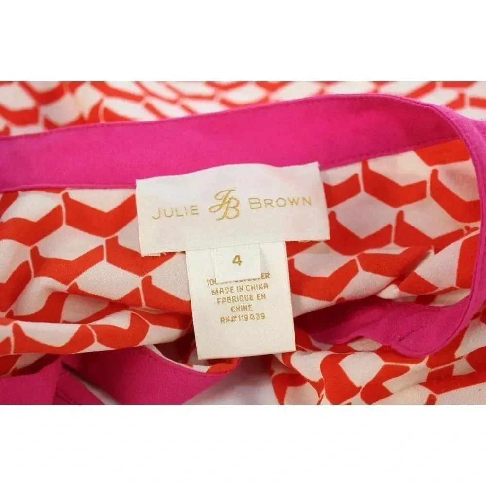ladies JULIE BROWN Blouse size 4 - Image 3