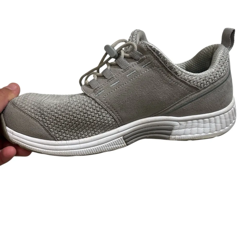 Orthofeet Plantar Fasciitis Women's Stylish Gray Sneakers,Size 9.5 wide - Image 4