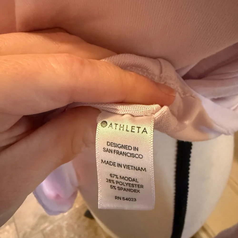 Athleta |  V-Neck Long Sleeve Top - Light Pink - Image 2