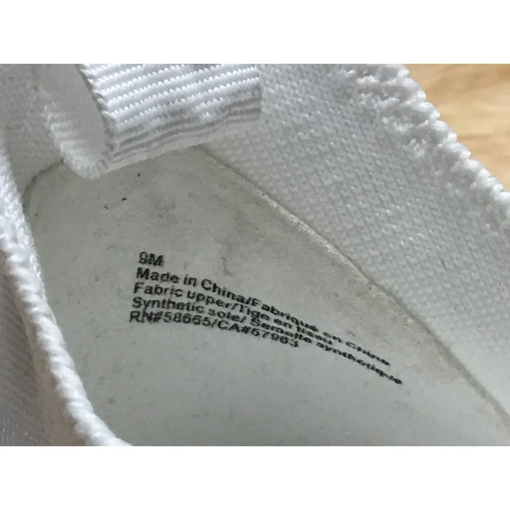 BP. Sneakers Women's Size US 9M White Knit Low Top Lace - Image 6