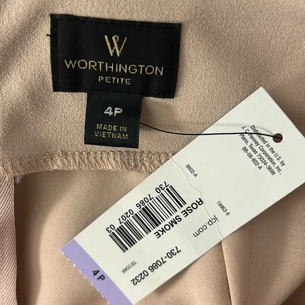 New Women’s Worthington Rose Smoke Side Pleat Tie Belted Sleek Midi Skirt - Image 5