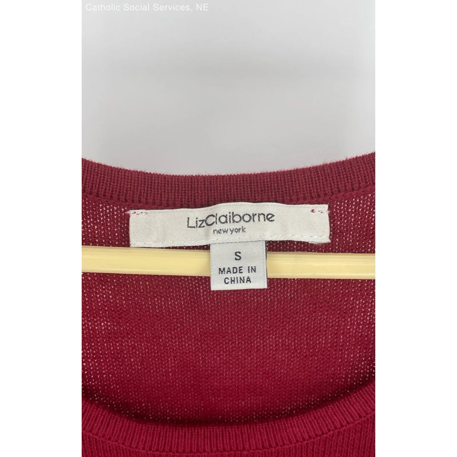 Liz Claiborne‎ Red Women's Sleeveless Cotton Blend Tank - Size Small - Image 5