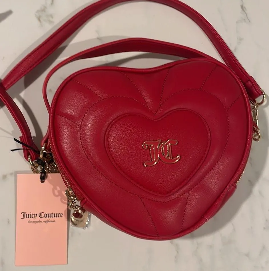 Juicy Couture bag Cool Red Heart Shaped Only You Crossbody New size small - Image 3