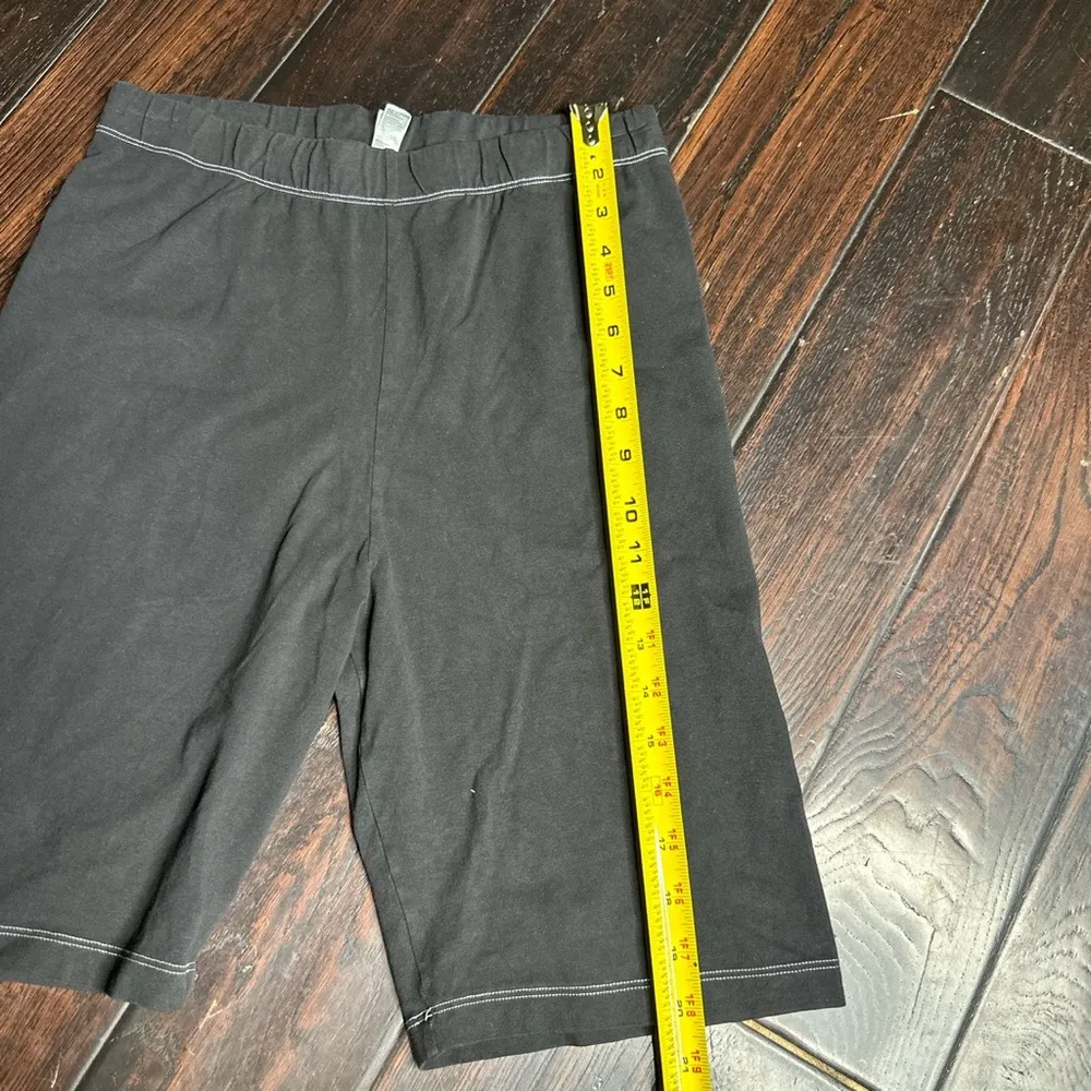 Elastic waist biker shorts yoga Pilates athletic casual BoHo cotton spandex - Image 4