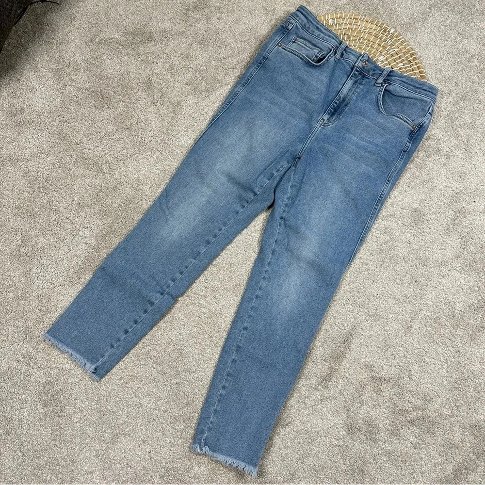 Free People We The Free Raw High-Rise Skinny Jegging Jeans Blue Size 31 - Image 4