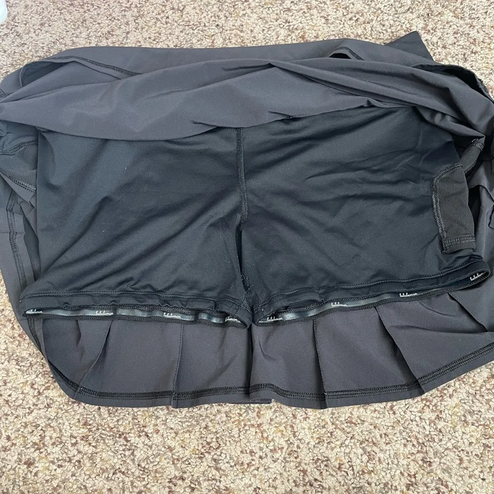 Lululemon Run Pace Setter Skirt Black Size 10 - Image 10