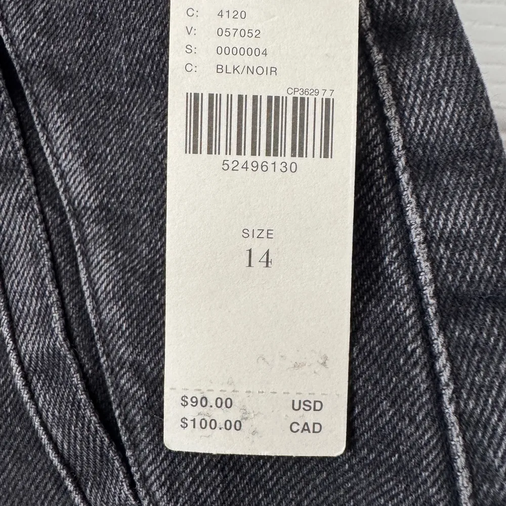 Black Denim Button-Front Skirt - Image 6