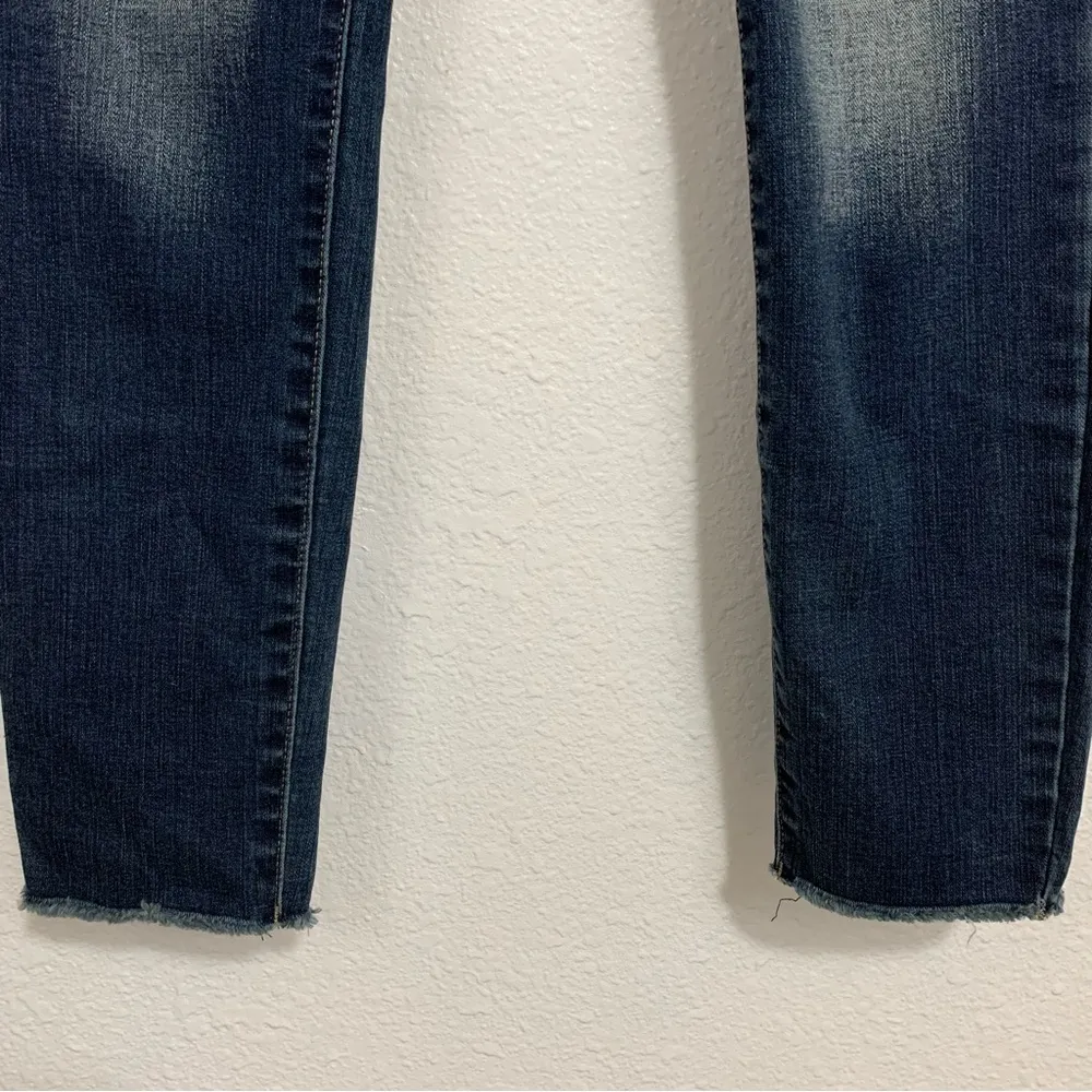 SO Dark Wash Ultimate High Rise Ankle Button Fly Jegging Size 9 - Image 9