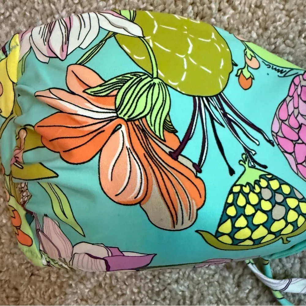 Trina‎ Turk Boho Womens Vibrant Floral Bikini Top Size US 12 Swim Beach - Image 3