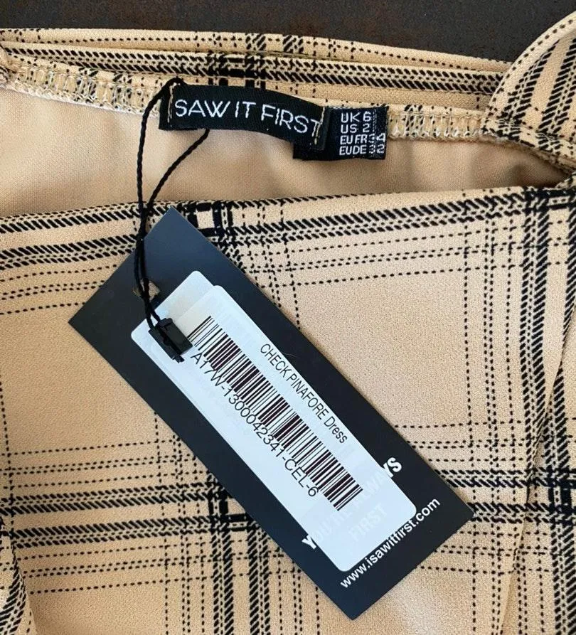 ISAWITFIRST Check Mini Dress  - Image 3