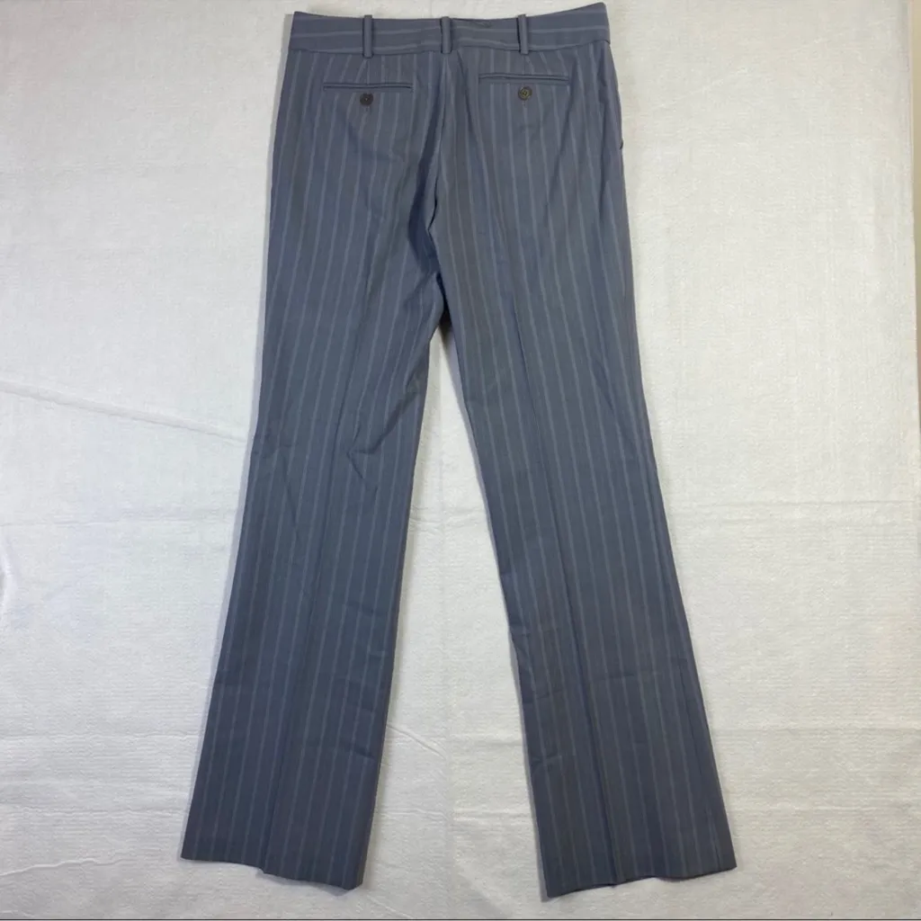 BCBGMaxazria Wool Bootcut Stretchy Pinstriped Trouser Pant Womens Size 4 - Image 9