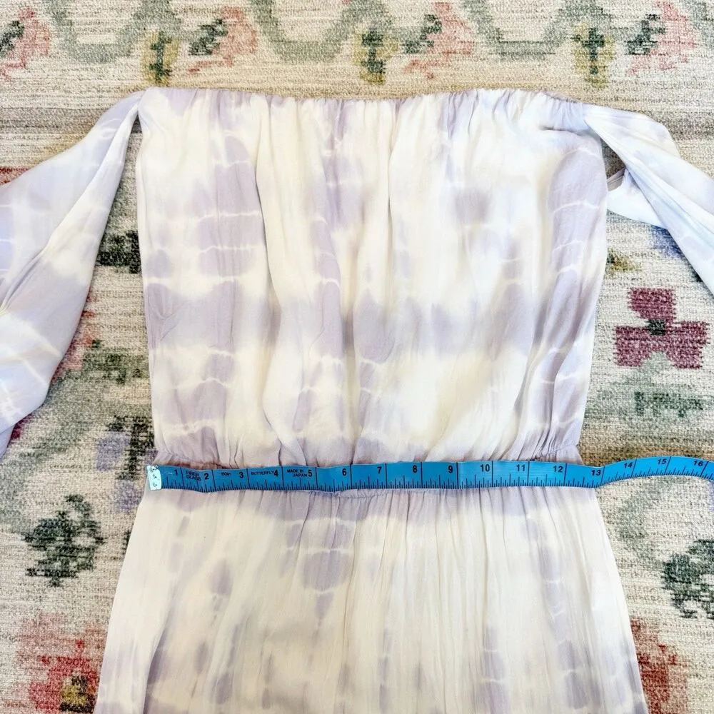 Young Fabulous & Broke Womens Maxi Dress Size XS Tie Dye Resort Vacation Purple - Image 8