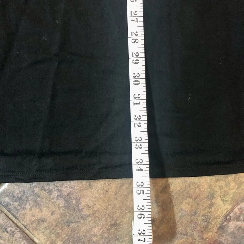 Ingrid & Isabel Women’s Black Maternity Dress Peek Cold Shoulder Size Large - Image 7