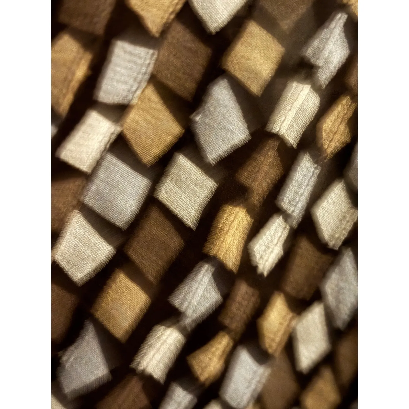 Sunny Leigh Women's Size M Brown Diamond Long Sleeve Silk vintage Y2K babydoll - Image 3