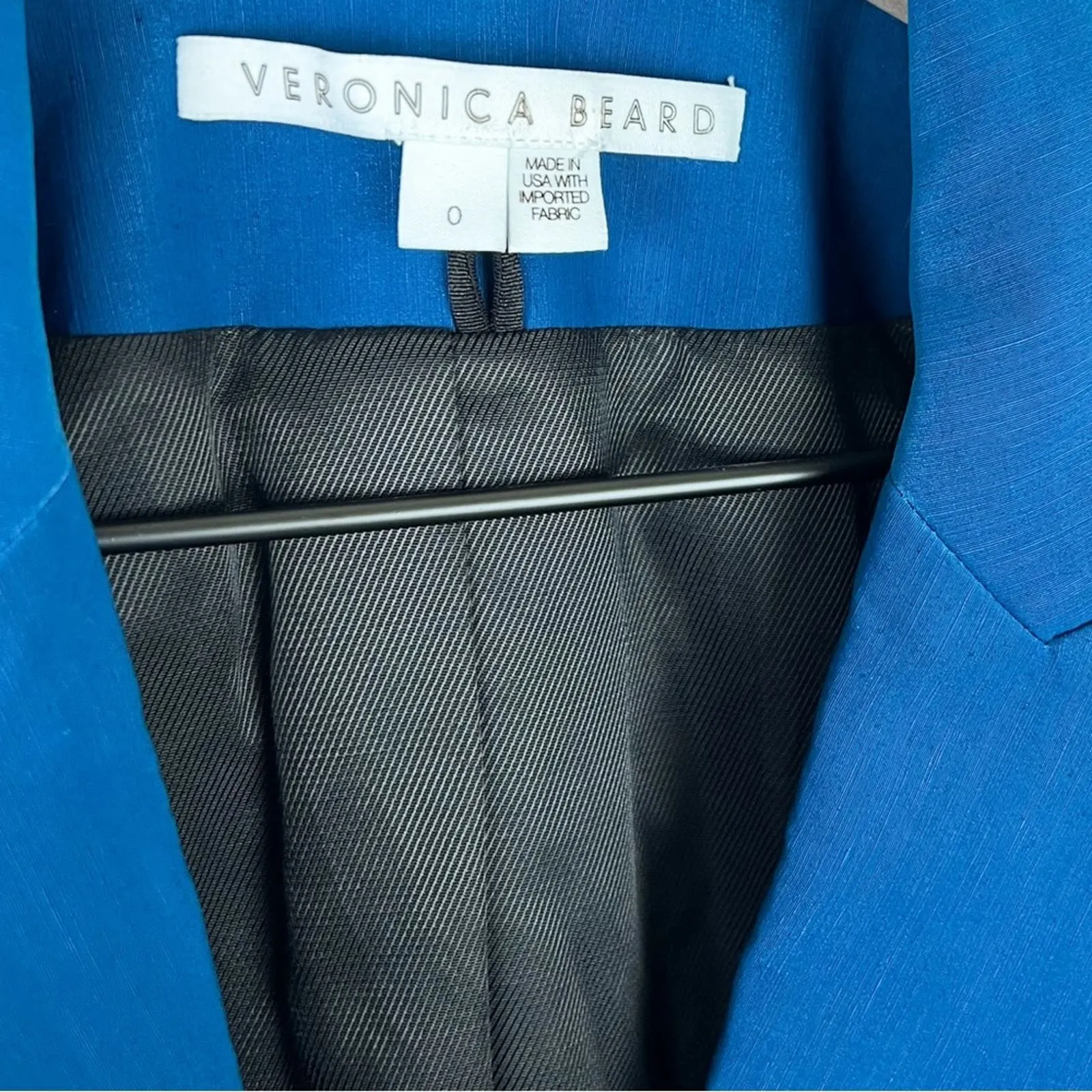 Veronica Beard Long and Lean Dickey Blazer Suit Jacket in Cerulean Blue - Image 8