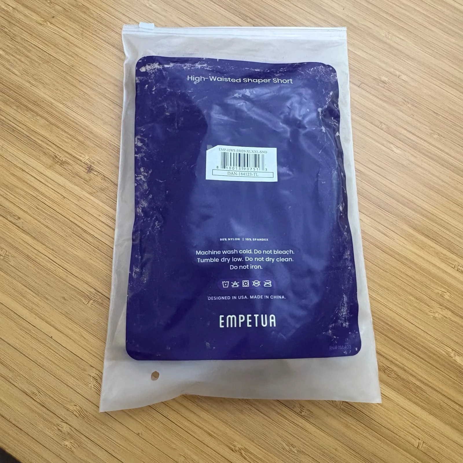 Shapermint Empetua Sand XL/XXL High Waisted Shaper Shorts 55020 Shapewear Light Tan - Image 8