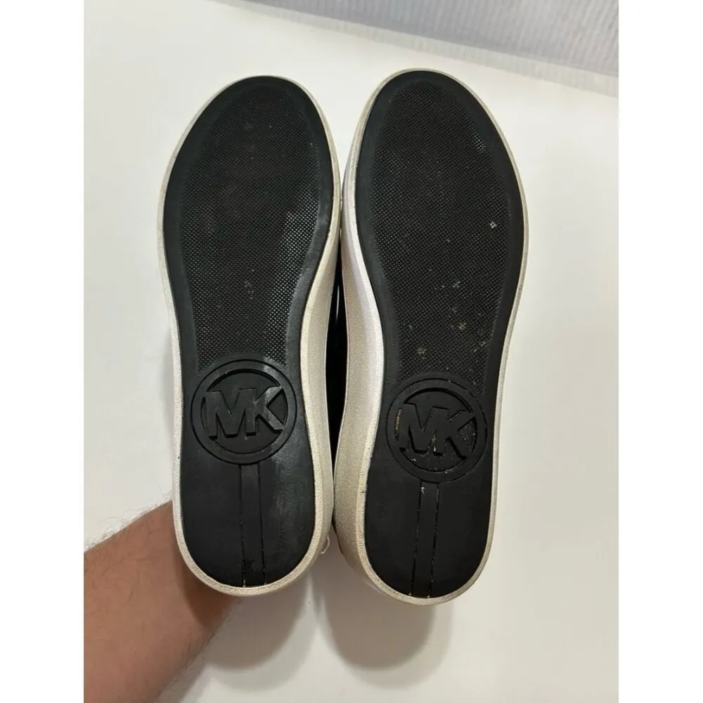 MICHAEL KORS Women's Mindy Leather Low Top Trainers Size 9.0 US - Image 7