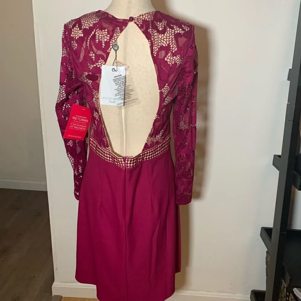 Little mistress size 8 tall fuchsia dress - Image 3