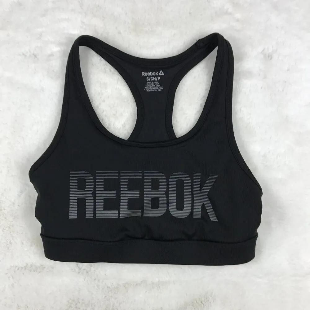 REEBOK Black Sports Bra SMALL - Image 4