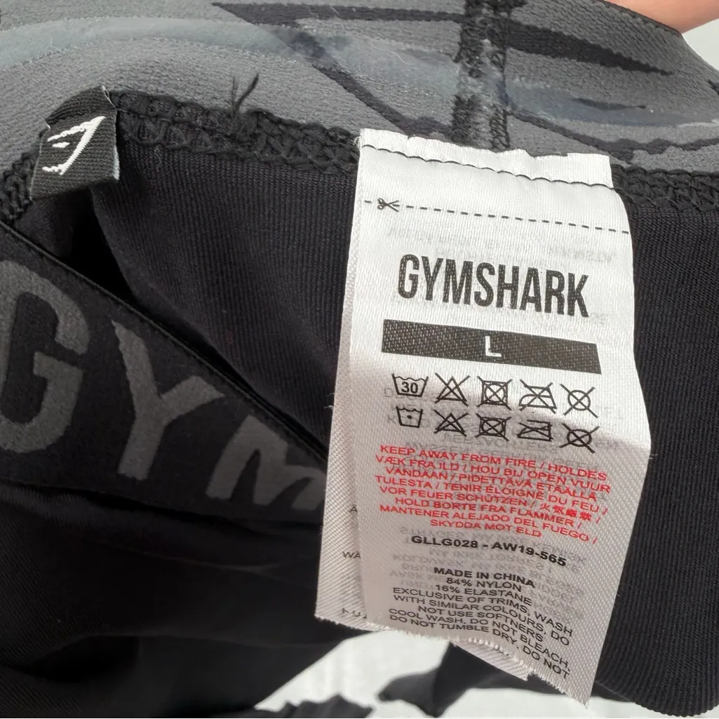 Gymshark black leggings large - Image 3