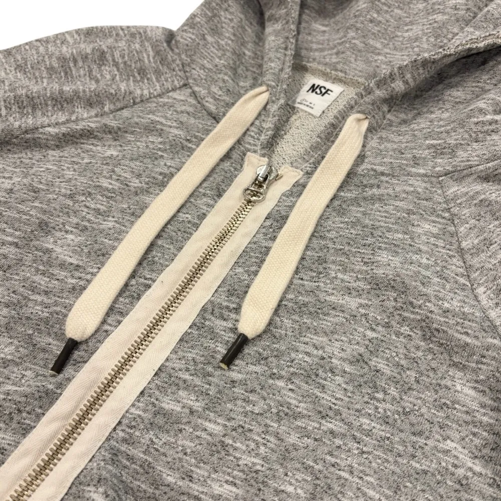 NSF Zip Up Sweater Hoodie Heather Grey Gray Size undefined - Image 6