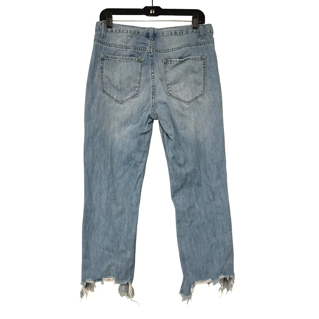 Insane Gene Wicked Trend Destroyed Straight Jeans, Sz 7/27 (runs big) Blue - Image 4