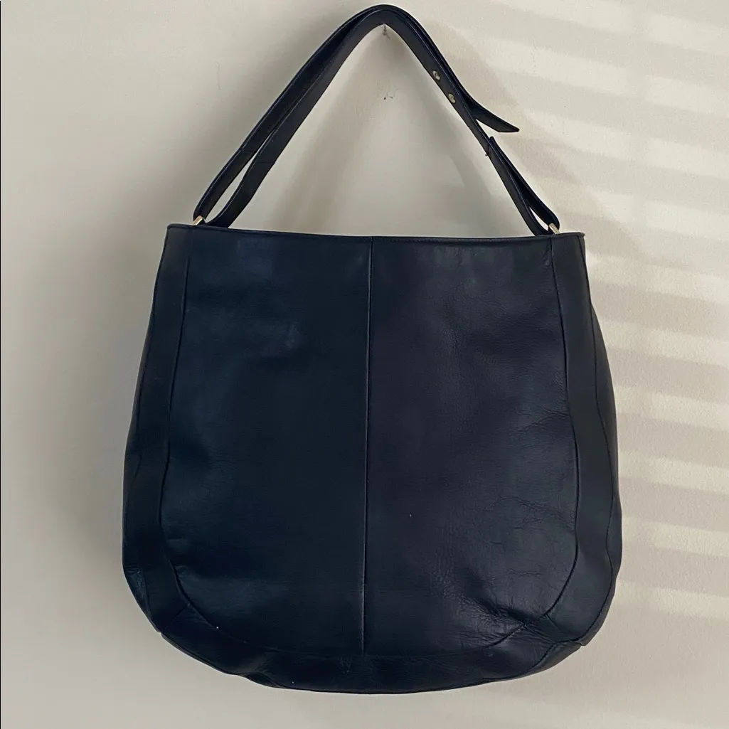 Cole Haan black Leather Hobo Bag - Image 5