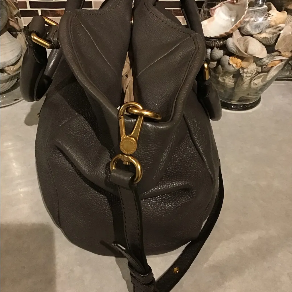 Marc Jacobs Dark Grey Leather Shoulder/Crossbody Bag - Image 4