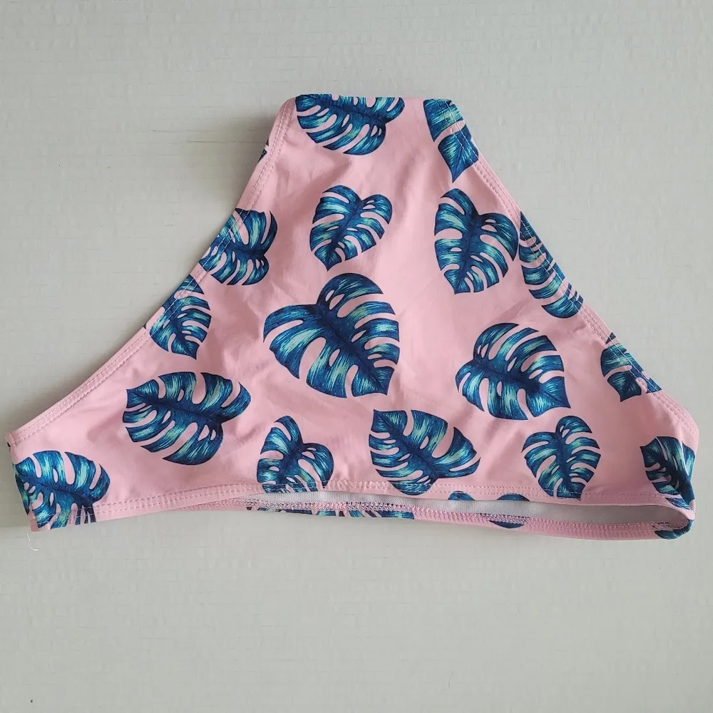 NWOT Tropical Pink Bikini Bottoms Size Large - Image 3