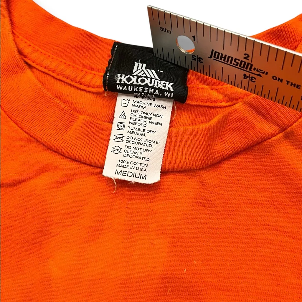 Harley Davidson Cropped Shirt M Short Sleeve Belleville WA Bikercore Sexy A - Image 5