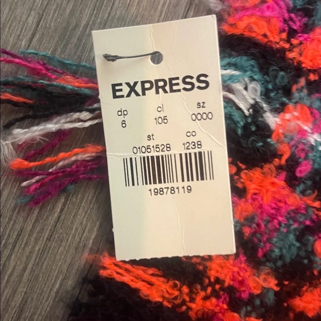 Express Multicolor Fringe Scarf - Image 2