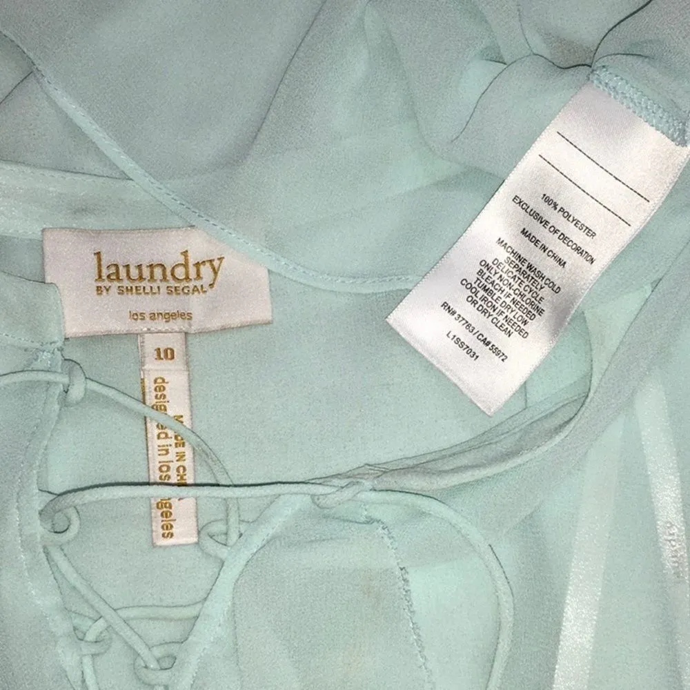 New. Mint lace up top with tassels. NWOT - Image 6